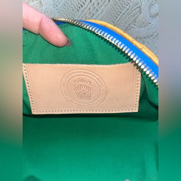 Blair Ritchey BB Voyager in Perforated Ginger with Ginger Wristlet Strap, EUC - Picture 11 of 15